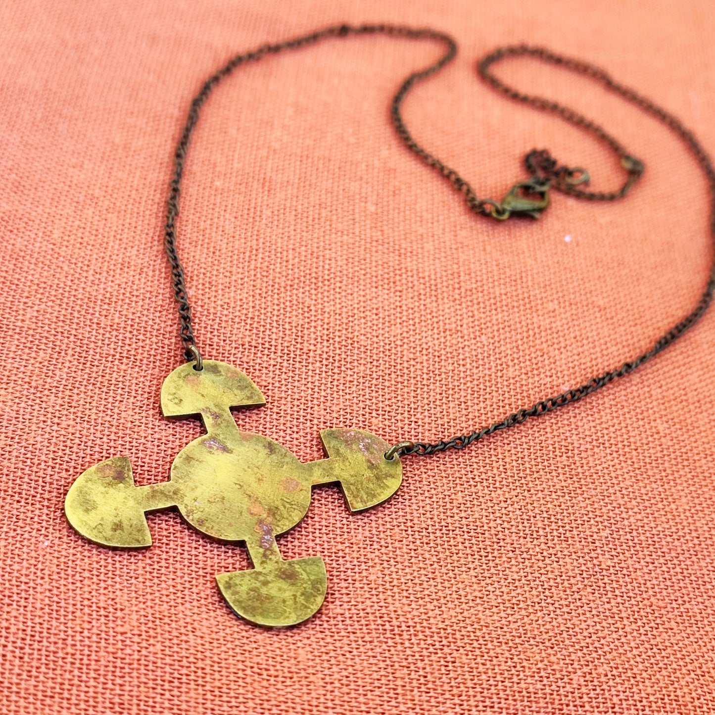 Brass Adinkra Necklace