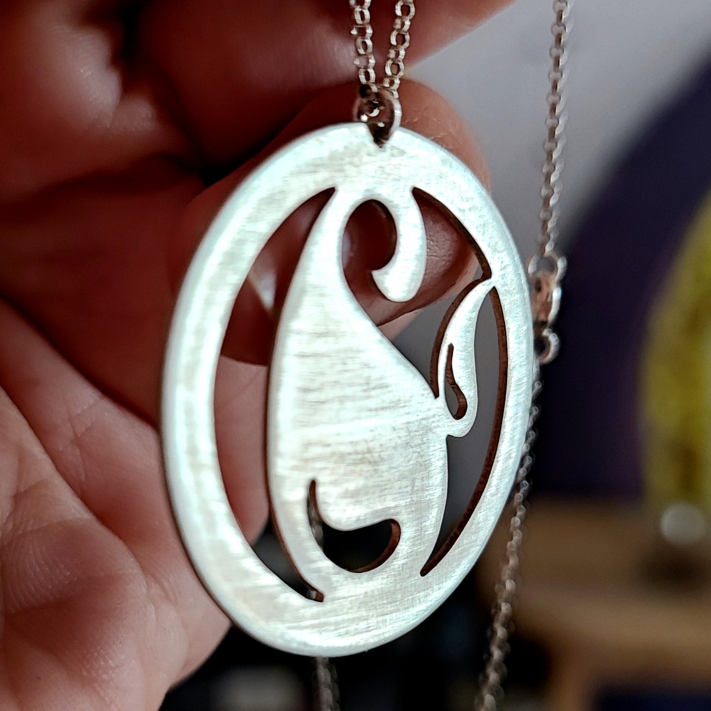 Mother & Child Paisley Pendant
