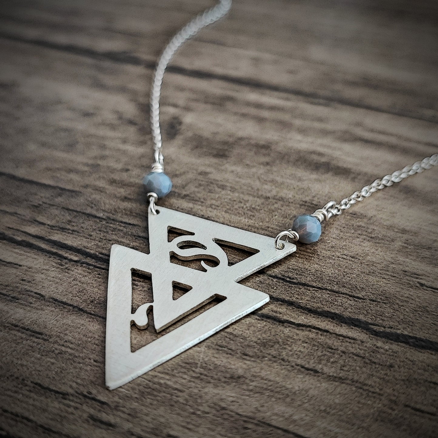 Double Earth Mother Child Paisley Necklace