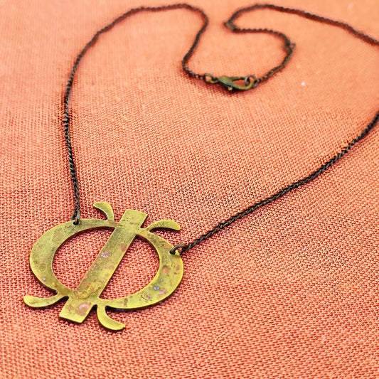 Brass Adinkra Necklace