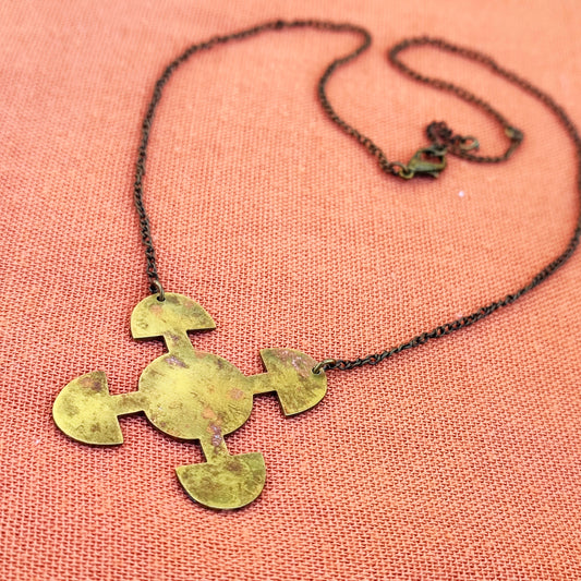 Brass Adinkra Necklace