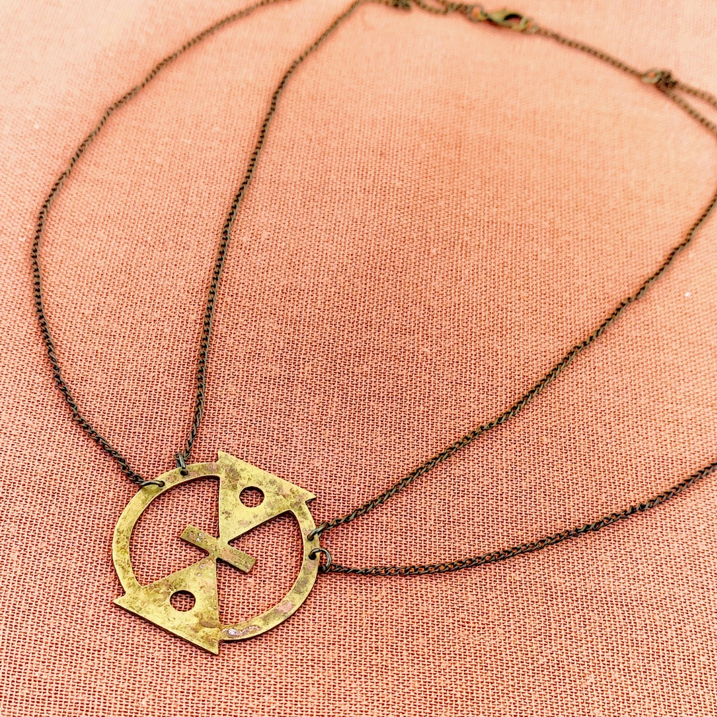 Brass Adinkra Necklace