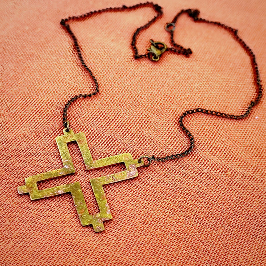 Brass Adinkra Necklace